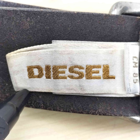 ディーゼル DIESEL ハトメロゴレザーベルト メンズ 85