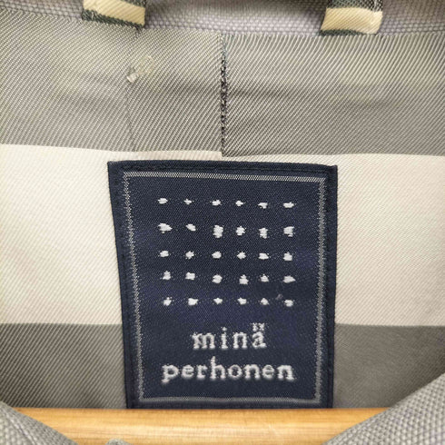 ミナペルホネン mina perhonen hana hane バタフライ ステンカラーコート レディース 38