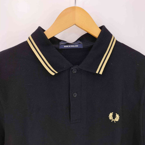 フレッドペリー FRED PERRY 英国製 金刺繍 鹿の子 S/S ポロシャツ メンズ UK:44