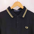 フレッドペリー FRED PERRY 英国製 金刺繍 鹿の子 S/S ポロシャツ メンズ UK:44