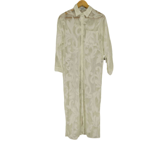 サハラ sahara Lace Long Shirt Dress レディース