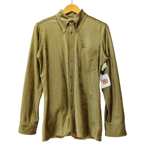 ポールスミス Paul Smith パイル地 ボタンダウン L/S シャツ レディース import:M