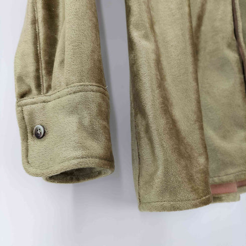 ポールスミス Paul Smith パイル地 ボタンダウン L/S シャツ レディース import:M
