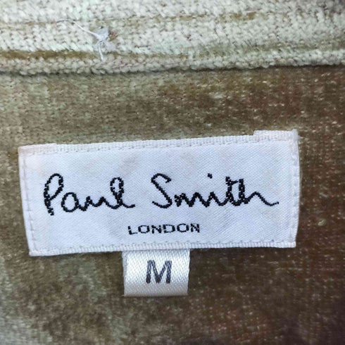 ポールスミス Paul Smith パイル地 ボタンダウン L/S シャツ レディース import:M