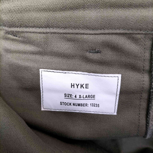 ハイク HYKE 23AW バックサテンベイカーパンツ メンズ JPN:4
