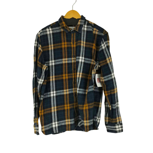 プルアンドベア PULL&BEAR REGULAR FIT タータンチェックネルシャツ メンズ XL