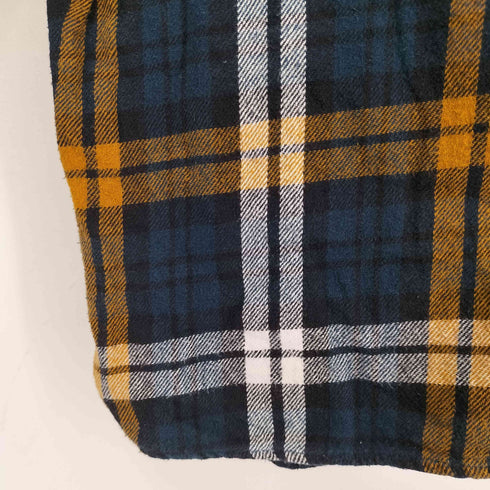 プルアンドベア PULL&BEAR REGULAR FIT タータンチェックネルシャツ メンズ XL