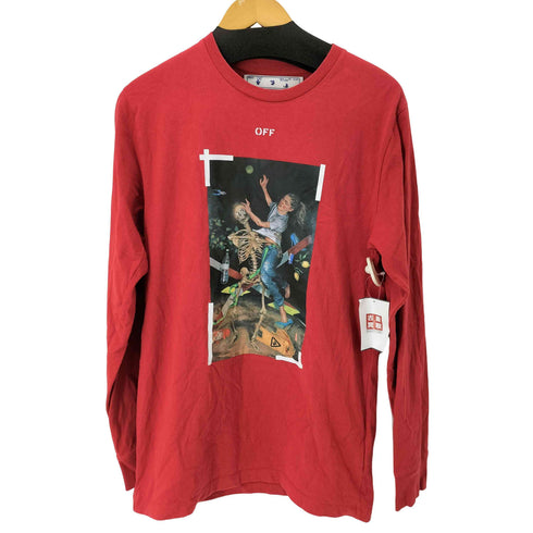 オフホワイト OFF-WHITE 20AW 両面プリント L/S Tシャツ メンズ import:M