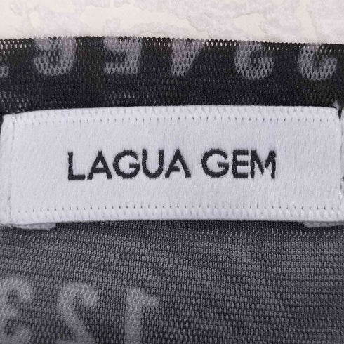 ラグアジェム LAGUA GEM NUMBER PRINT SHEER レディース FREE