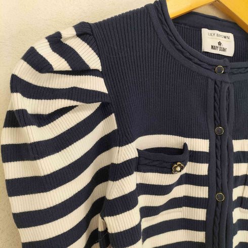 リリーブラウン Lily Brown クロップドニットカーディガン レディース ONE SIZE