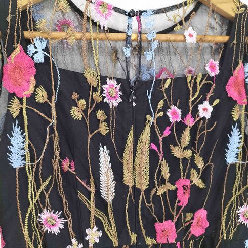 Dorry Doll フラワーカラー刺繍レースフィット&フレアードレス sweet レディース JPN:38