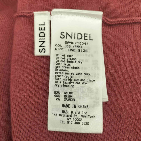 スナイデル snidel スクエアネックマーメイドニットワンピ レディース ONE SIZE