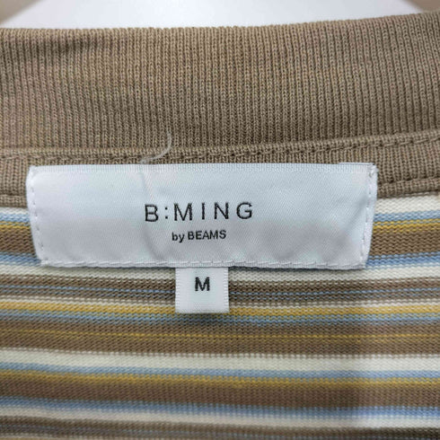 ビーミングバイビームス B:MING by BEAMS ヘビーウェイト ボーダー クルーネックカットソー メンズ JPN:M