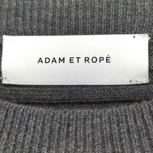 アダムエロペ Adam et Rope ワイドリブボタンスリーブニット レディース FREE