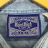 ハードロックカフェ Hard Rock Cafe 刺繍ロゴ デニムシャツ メンズ import:M