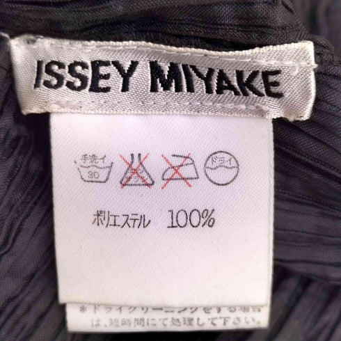 イッセイミヤケ ISSEY MIYAKE プリーツ シワ加工 ノースリーブトップス レディース JPN:L