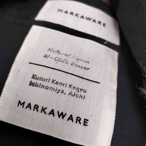 マーカウェア markaware 22AW RAGLAN MAC COAT NATURAL COLOR ALPACA DOUBLE-CLOTH BEAVER ラグランマックコート ナチュラル カラー アルパカ ダブル クロス ビーバー メンズ JPN:2