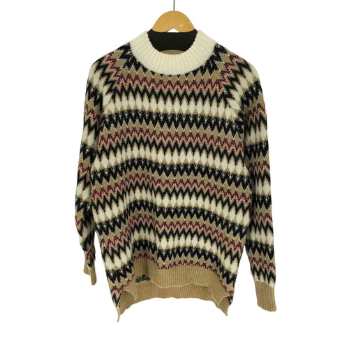 ファクトタム FACTOTUM 19AW ファアアイル柄 モヘヤ モックネック ニット メンズ JPN:46