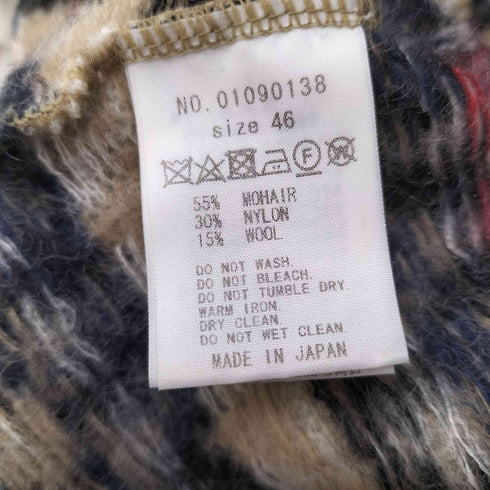 ファクトタム FACTOTUM 19AW ファアアイル柄 モヘヤ モックネック ニット メンズ JPN:46