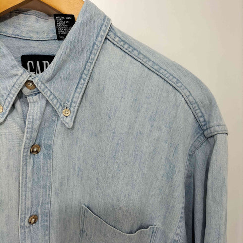 ギャップ Gap USA製 OLD GAP Hillcrest Staff デニムシャツ メンズ import:M
