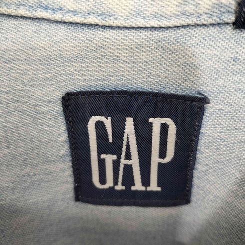 ギャップ Gap USA製 OLD GAP Hillcrest Staff デニムシャツ メンズ import:M