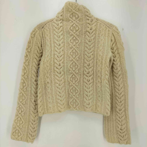 ヨウジヤマモト Yohji Yamamoto ケーブル編み ハイネック プルオーバーニット セーター レディース JPN:3