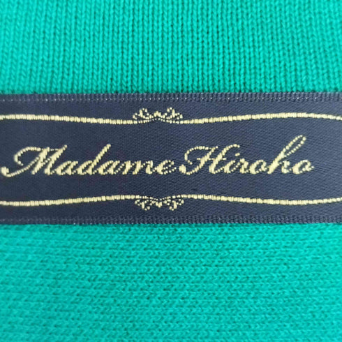 マダムヒロコ MADAME HIROKO レーヨン混 裾フリル ニット カーディガン レディース JPN:L