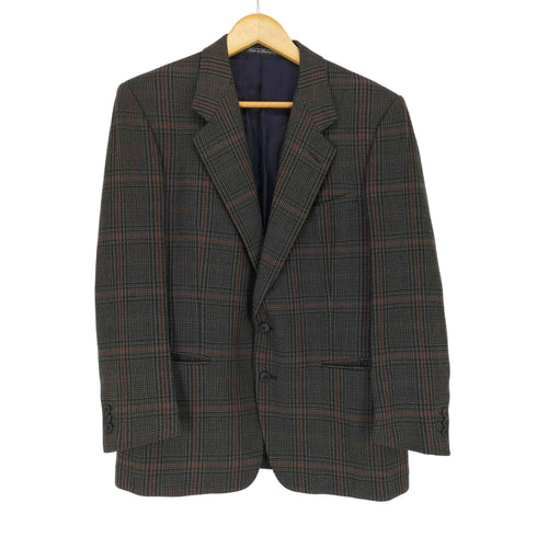 Ermenegildo Zegna made in switzerland PURE CASHMERE 80S チェックウールテーラードジャケット メンズ