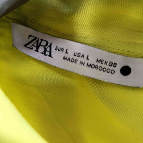 ザラ ZARA ドレープL/Sサテンドレスシャツ レディース JPN:L