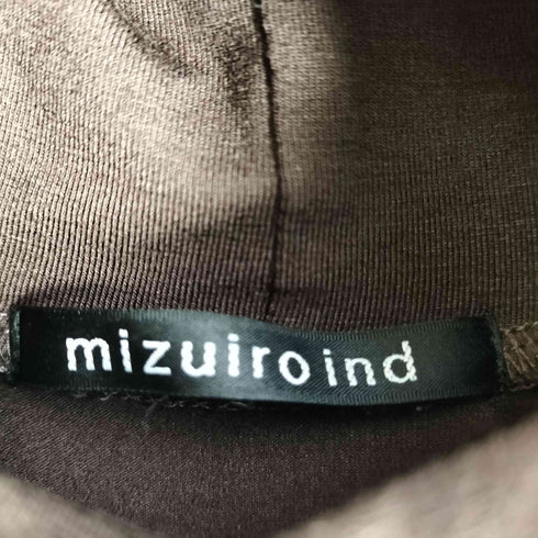ミズイロインド mizuiro ind shirt collar high neck P/O プルオーバー レディース