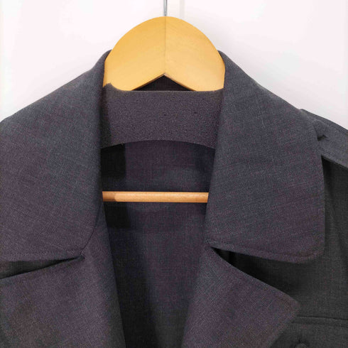 クリスヴァンアッシュ KRIS VAN ASSCHE ウール100% ベルテッドS/Sシャツワンピース レディース JPN:38