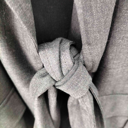 クリスヴァンアッシュ KRIS VAN ASSCHE ウール100% ベルテッドS/Sシャツワンピース レディース JPN:38