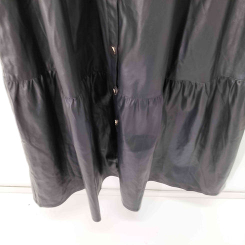 ザラ ZARA PUレザー ノースリ―ブワンピース レディース JPN:L