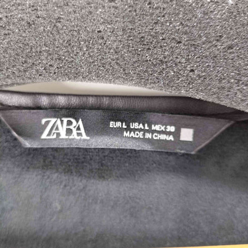 ザラ ZARA PUレザー ノースリ―ブワンピース レディース JPN:L