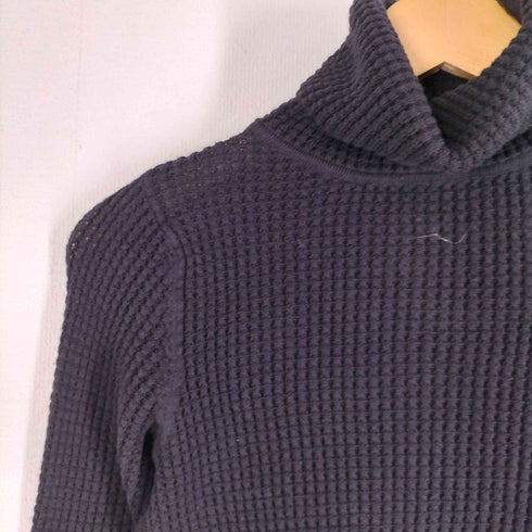 マオメイド mao made ゆるっ ふわっ ワッフル編み タートルネック プルオーバー レディース
