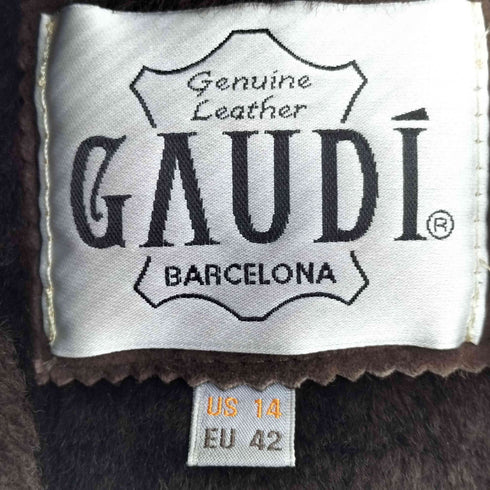 GAUDI スペイン製 羊革100 裏ボア リアルムートンジャケット レディース EUR:42