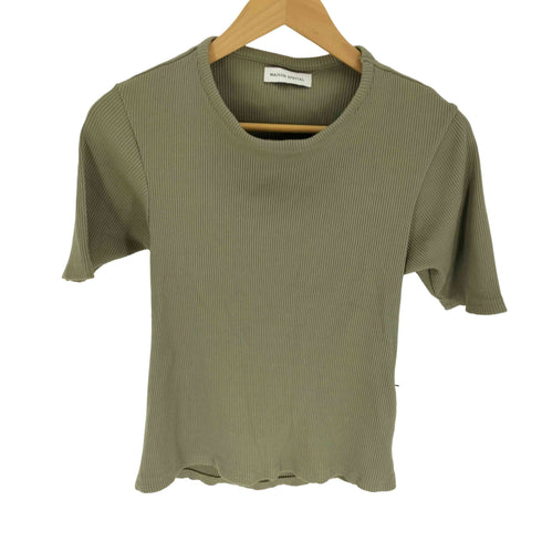 メゾンスペシャル MAISON SPECIAL 19SS バックオープントップ リブ ニット レディース FREE