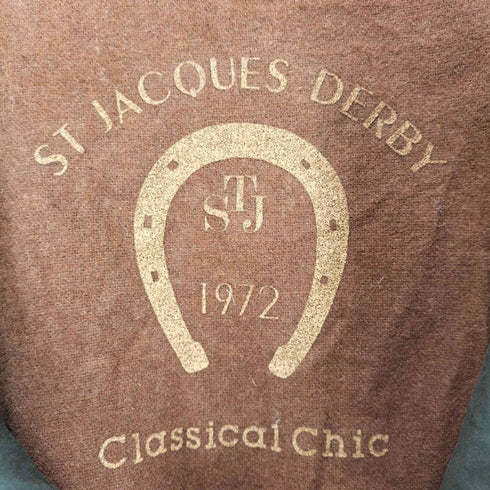 70S st.jacques 1972 MADE IN FINLAND ファーレザー切替ハーフコート メンズ 50