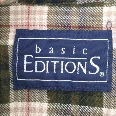 ベーシックエディションズ BASIC EDITIONS 90s コットンネルシャツ メンズ 4X