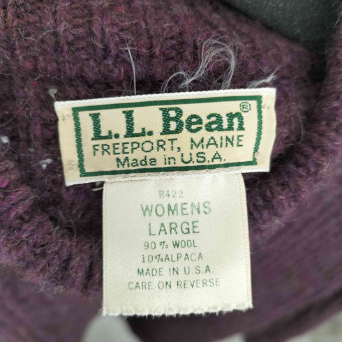 エルエルビーン L.L.Bean 80S-90S MADE IN USA アルパカ混 ウールドライバーズニット メンズ JPN:L