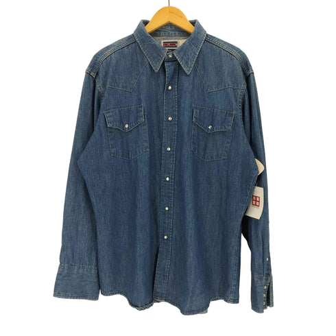 ビッグマック BIG MAC 80s USA製デニムウエスタンシャツ メンズ import:XL