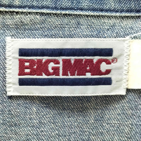 ビッグマック BIG MAC 80s USA製デニムウエスタンシャツ メンズ import:XL