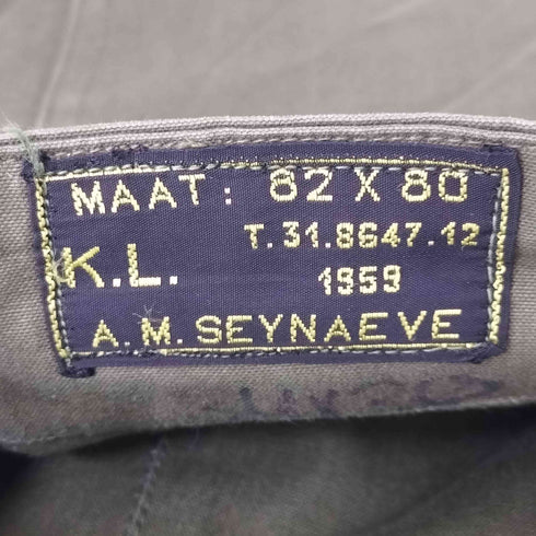 ダッチアーミー DUTCH ARMY 59年製 A.M.SEYNAEVE ダブルフェイスミリタリーカーゴパンツ オランダ軍 メンズ 82×80