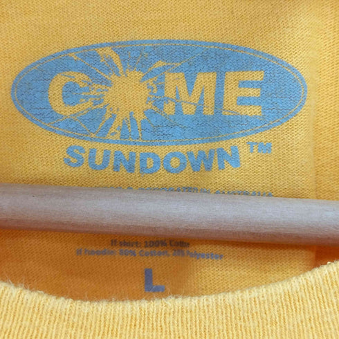COME SUNDOWN 両面プリント S/S Tシャツ メンズ JPN:L