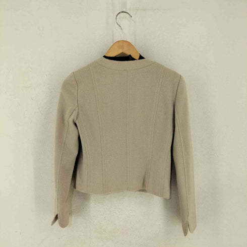 アナイ ANAYI ウール ノーカラージャケット レディース