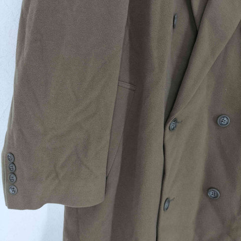 FABRIC MADE IN ITALY CASHMERE BLENDED ダブルチェスターコート メンズ LL