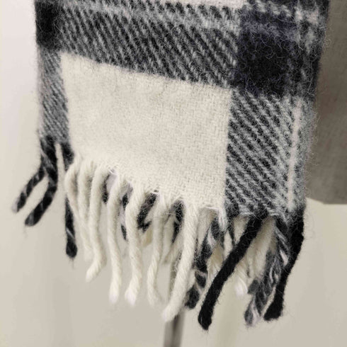 ツイードミル TWEEDMILL 大判フリンジチェックストール レディース