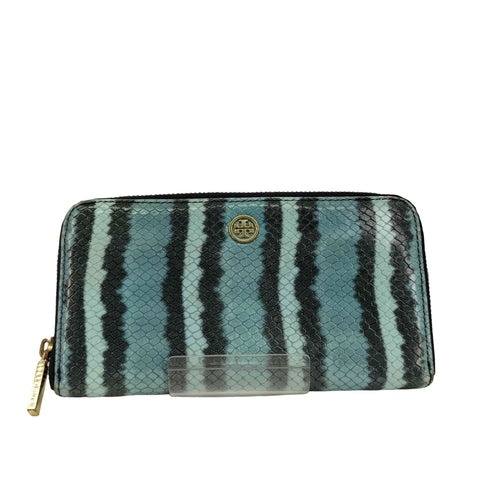 トリーバーチ TORY BURCH スネークプリントラウンドジップ 長財布 レディース