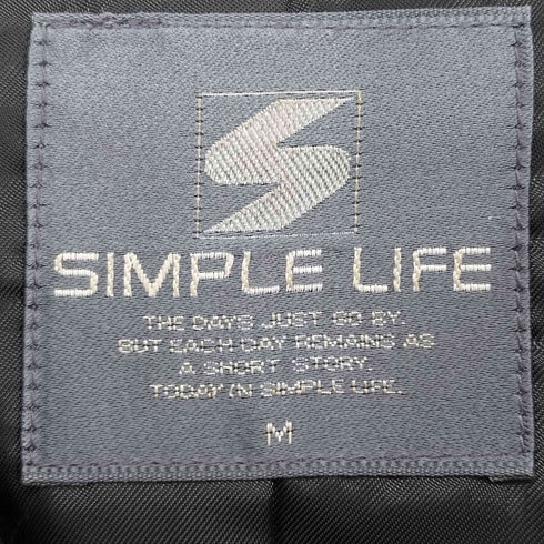 シンプルライフ SIMPLE LIFE コーデュロイ切替ウールスタジャン メンズ