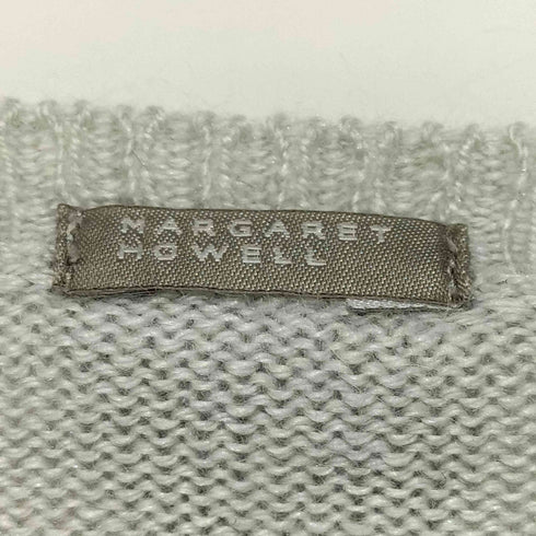 マーガレットハウエル MARGARET HOWELL シルクカシミヤ 袖ボタンデザイン ニットセーター レディース FREE